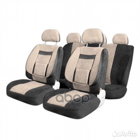 Чехлы сиденья skyway Protect Plus- 1 велюр/сетк