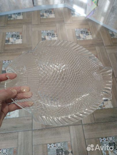 Тарелки/блюдо/селедочница, набор 3 шт