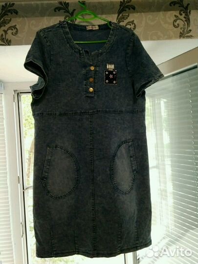 Джинсовое платье