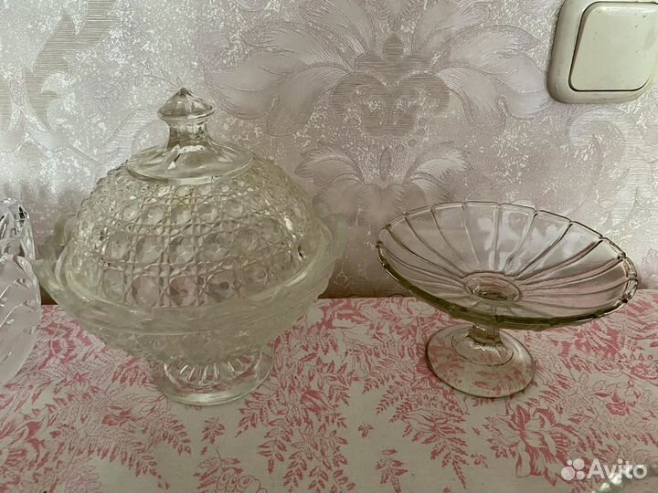 Хрустальные конфетницы СССР