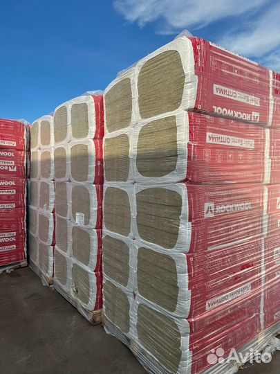 Утеплитель Rockwool Лайт Баттс Оптима 100 мм