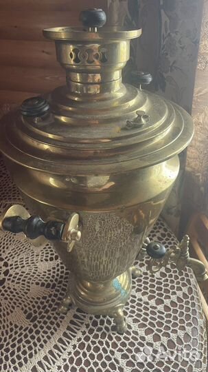 Самовар на дровах старинный