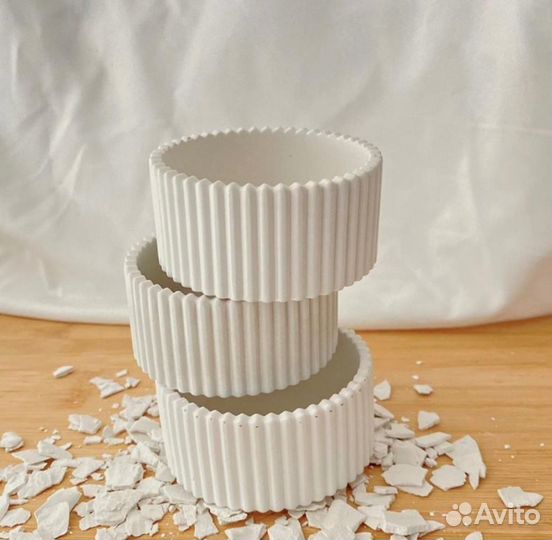 Подсвечник с крышкой для заливки свечи