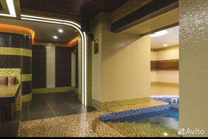 Баня сауна с бассейном