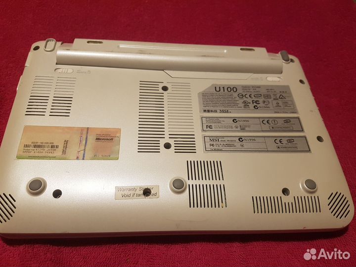 Нетбук MSI U100. MS-N011. Рабочий