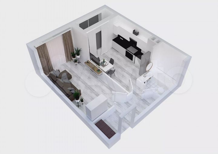 1-к. квартира, 39 м², 12/15 эт.