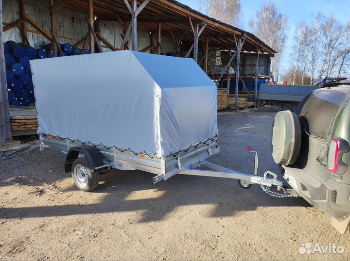 Прицеп 12.022 с тентом аэро. Рассрочка и Фаркопы