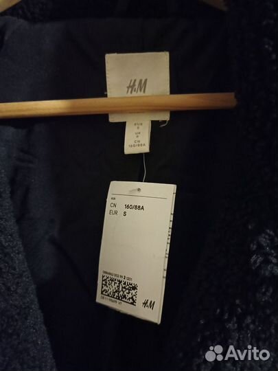 Искусственная шуба тедди H&M, размер S