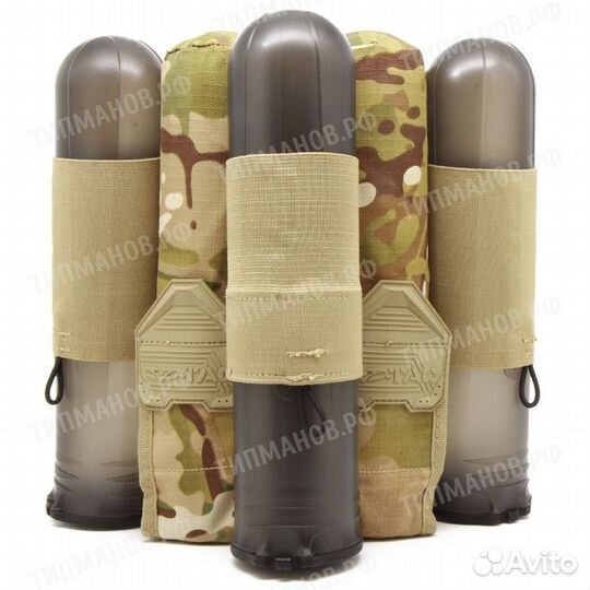 Подсумок на 5 пейнтбольных туб Valken V-TAC 2+3