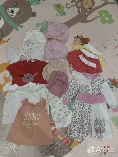 Отдам вещи пакетом от 3-9 мес