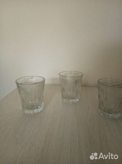 Стопки хрустальное стекло 13 штук