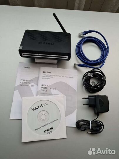 Wifi роутер беспроводной D-Link DSL-2640U