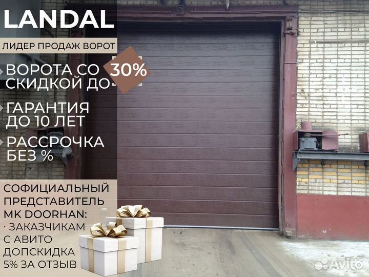 Автоматические гаражные секционные ворота