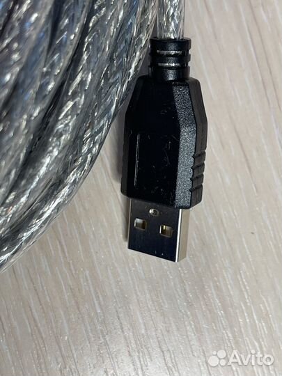 Кабель USB 2.0 активный vcom 15 метров