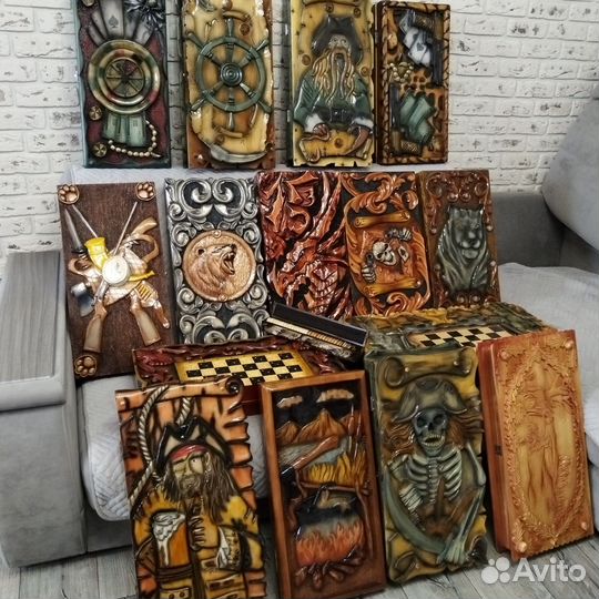 Нарды ручной работы резные