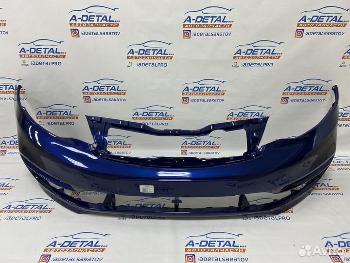 Бампер передний Kia Rio (2015-2017) Синий