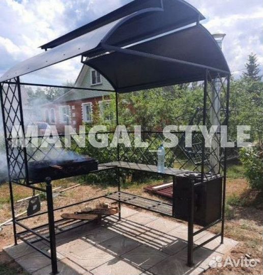 Мангал с печью