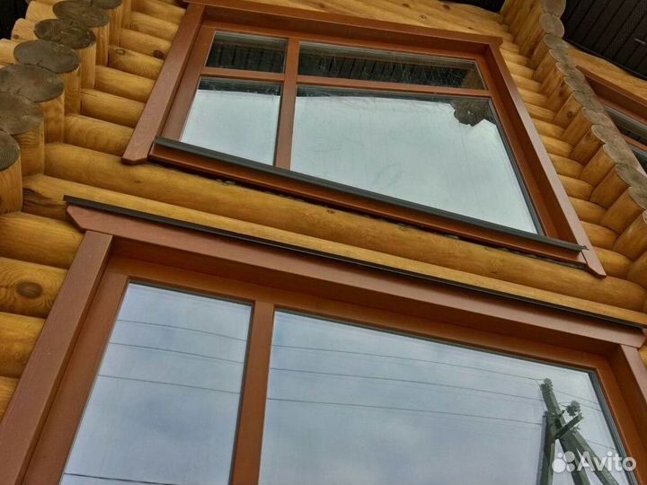 Окна под дерево нестандартные