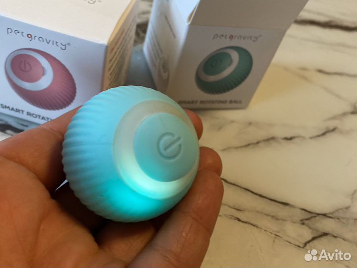 Умный интерактивный мяч для кошек и собак