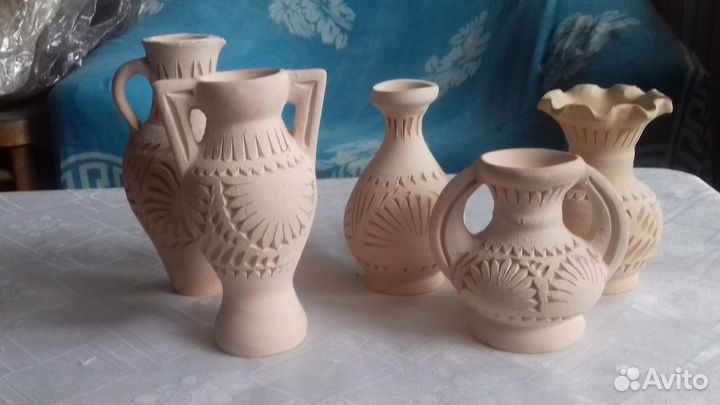 Набор глиняных миниатюр