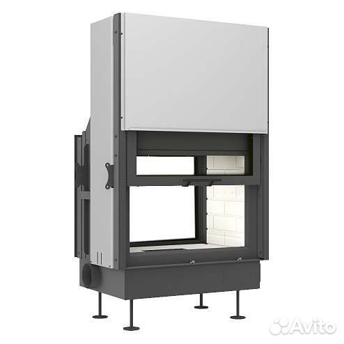 Каминная топка EcoKamin Вега 800T туннельная черны