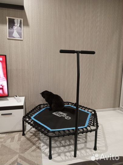 Батут для фитнеса с ручкой
