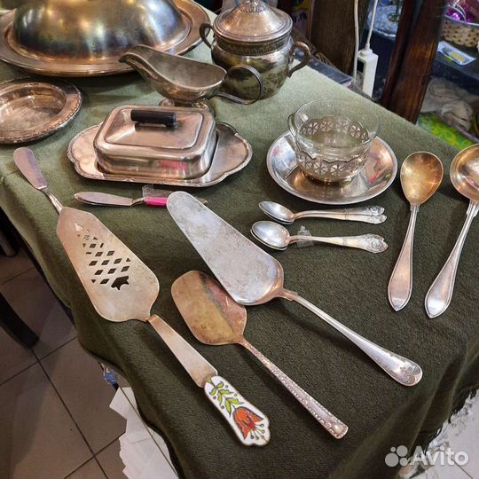 Конфетница.сахарница.мельхиор