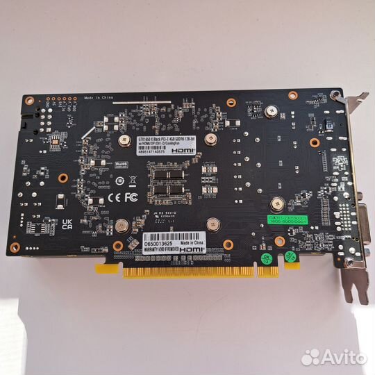 Видеокарта KFA2 Geforce GTX 1650 X Black 4 Gb