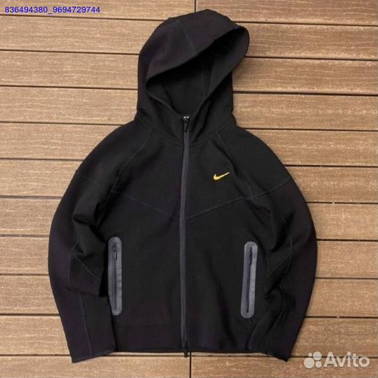 Зип худи Nike tech fleece nocta голубая