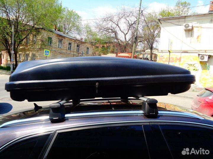 Бокс на крышу Орион 460 на Audi Q5 +монтаж