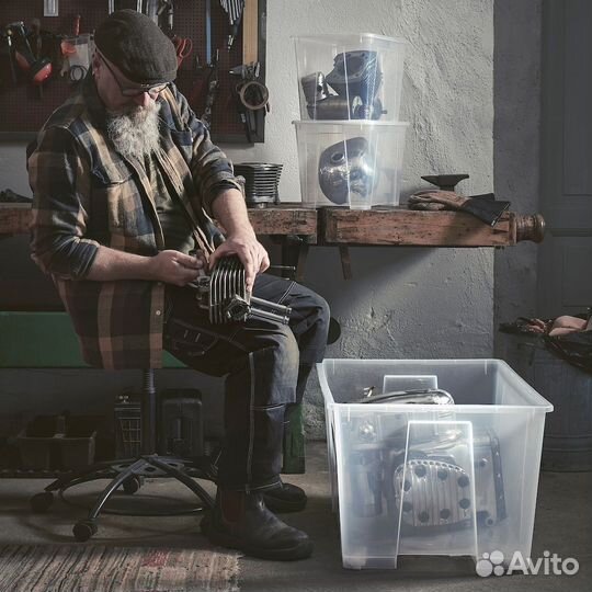 Контейнеры с крышкой икеа самла (новые)