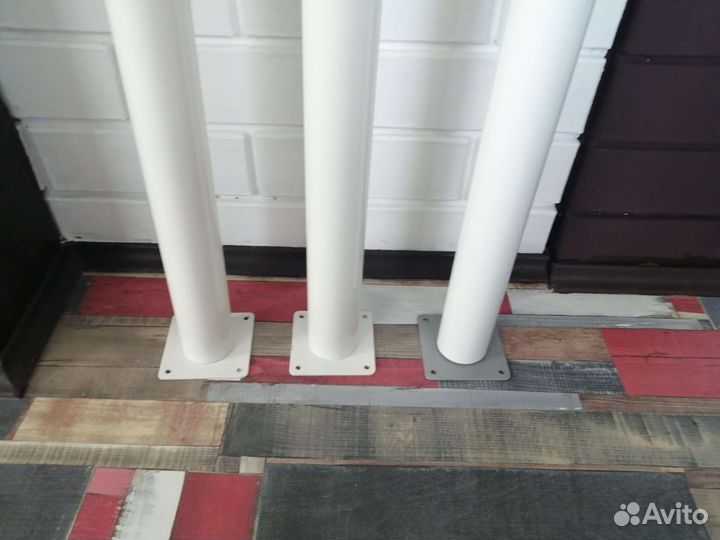 Ножки для стола телескопические белые