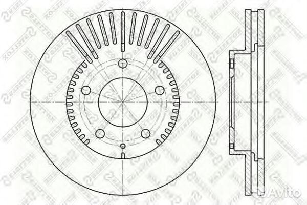 Диск тормозной передний