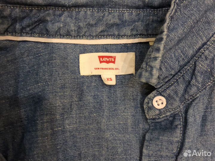 Платье без рукавов джинсовое levis