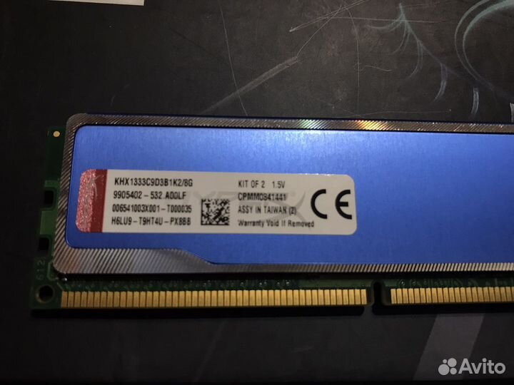 HD 500 GB, Оперативная память kingston 2x4 GB