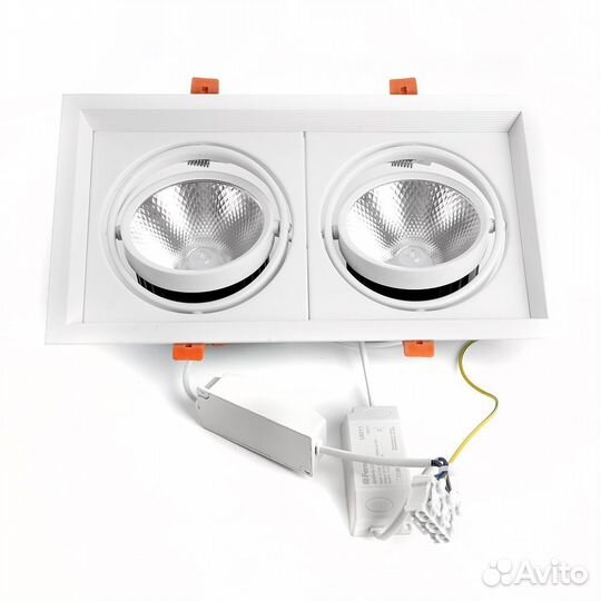 Светильник встраиваемый карданный AL202 2x20