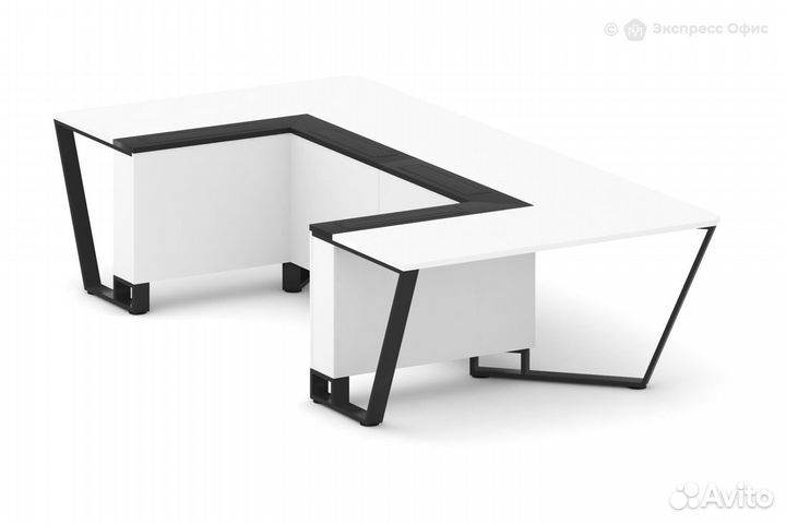 Стол для переговоров П-образный Steel Meet KM-PR.B.SP-07P