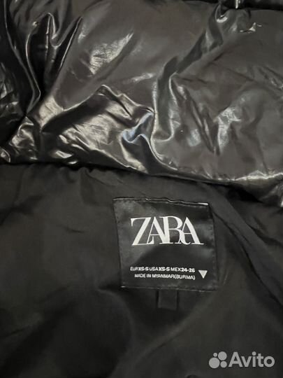 Новый пуховик zara,xs-s