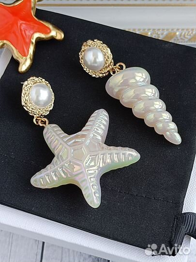 Стильные серьги Ракушки, Тренд Новинка