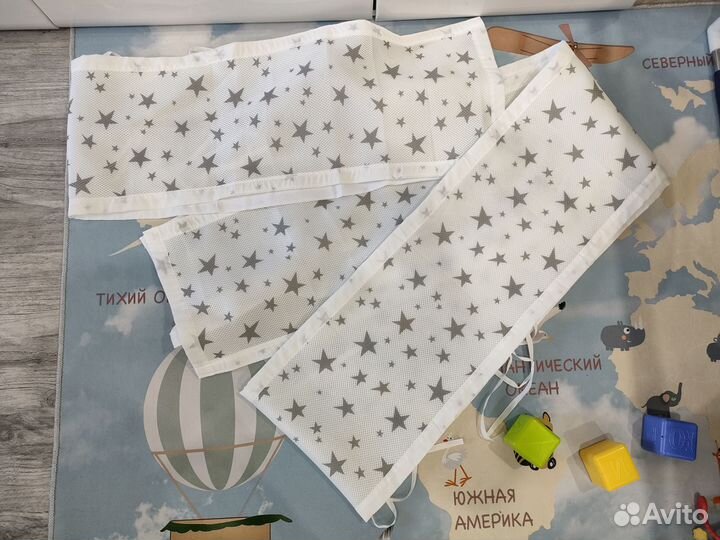 Тонкие бортики в детскую кроватку