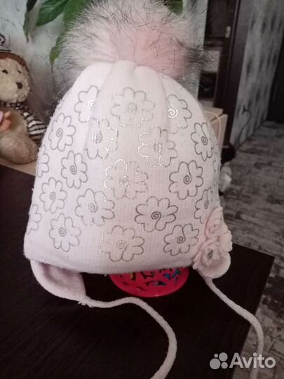 Шапочка зимняя для девочки
