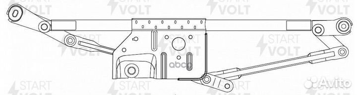 Трапеция стеклоочистителя VWA 1701 startvolt