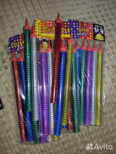 Свеча фонтан в торт