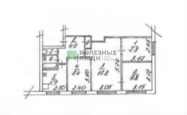 4-к. квартира, 58,7 м², 5/5 эт.