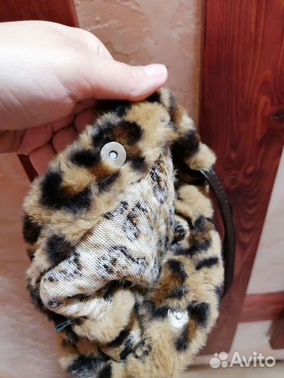 Сумка меховая leopard