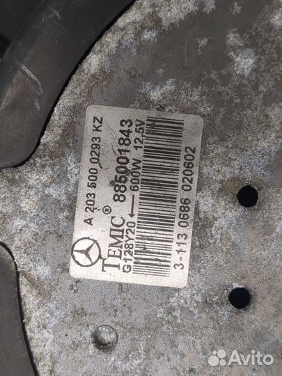 Вентилятор радиатора Mercedes CLK W209, 2002