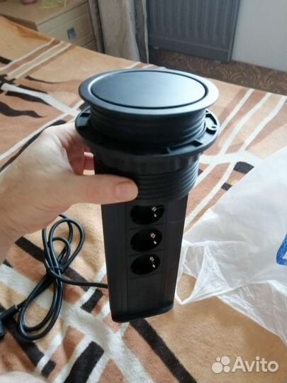 Блок розеток тройник встраиваемый