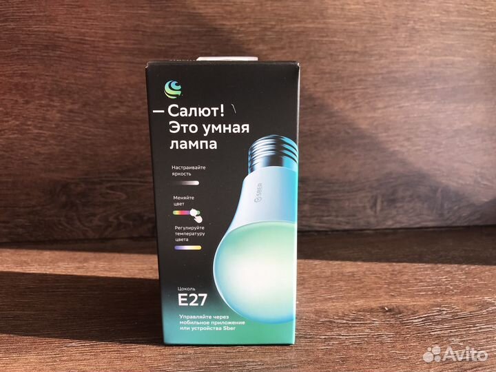 Умная лампочка Салют/sber (Новая, цоколь Е27)