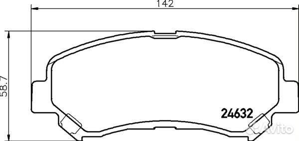 Колодки тормозные дисковые передние BMW 3 (USA)