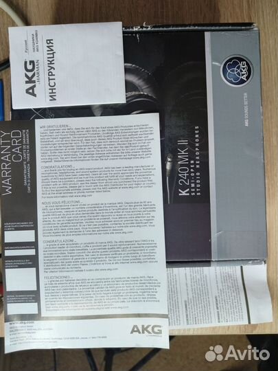 Наушники AKG K240mkii Оригинал Полный комплект
